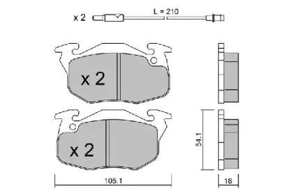 Комплект тормозных колодок, дисковый тормоз AISIN купить